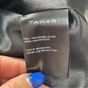 Tahari  Womens Nicole Belted Leather Trench Coat Black XXL Photo 12