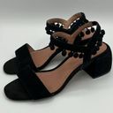 ZARA  Woman Sandals Pom-Poms Fun Suede Unique Size 6.5 B22A Photo 3