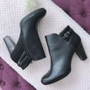 Andrew Geller KEIRA ANKLE BOOTS BLACK BLOCK HEEL SIZE 11 Photo 0