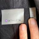 Athleta  Open Front Dark Grey Soft Cardigan Size Large Thumbholes Cozy Athletic Photo 2