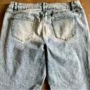 Lane Bryant  Patchwork Boyfriend Distressed Straight Leg Stretch Jeans Size 18 Photo 6