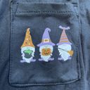 BORN Halloween Gnome Pajama Set Size XL Black NWT Lounge Comfort Cozy Casual Photo 2