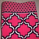 Crown & Ivy  Sz S Geo Print Fuchsia White Navy Halter Tie Dress Photo 4