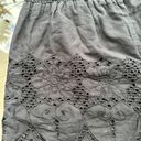 Topshop Eyelet Floral Embroidered High Waisted Shorts in Black - Size 8 Photo 13