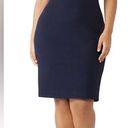 Badgley Mischka RTR 
Navy Star Neckline Sheath Navy Sz 14 1x Wedding mesh neck Photo 0