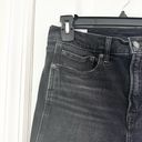 Gap  Denim Washed Black Vintage High Rise Slim Jeans Open Raw Ankle Hem 28 Short Photo 5
