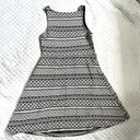 Apt. 9  Black White Jacquard Print Dress size L Sleeveless Pullover A line Midi Photo 5