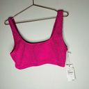 Good American NWT  Women’s Fuschia Pink Swimsuit Bikini Set Size 3/4 US Large Photo 2