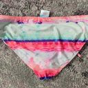 Catalina  Women’s Tie Dye Multicolor Tie Swim Full Coverage Bikini Bottom Sz M Photo 3