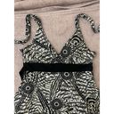 Wet Seal Vintage Y2K  Halter Neck Size Large Black & White Floral Pattern 90s Photo 4