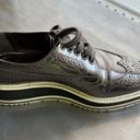 PRADA  Gray Oxford Wingtip Platform Lace Up Shoes SZ 6.5 Italy EUC Photo 5