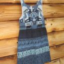 Free People Blue Crochet Knit Beaded Tank Top Photo 1