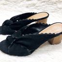 Jack Rogers  Holly Suede Mule Black size 6 Photo 0