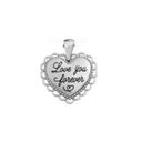 “Love You Forever” Heart Pendant Photo 1