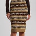 Ralph Lauren Lauren  Black Label Wool Blend Fair Isle Fitted Midi Pencil Skirt XL Photo 0