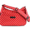 Onyx Jujube | Hobobe  Black Ruby Minnie Mouse Polka Dot Crossbody Bag Photo 1