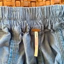 Free People NEW  Marbella Crop Oversized Slouchy Harem Blue Pants Photo 2