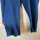 Pure Jill J. Jill Women’s Blue Linen Blend Pants Large Photo 2