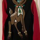 Ugly Christmas Sweater Reindeer Hoodie NWOT Photo 0