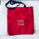 Tommy Hilfiger GiGi Hadid x  Red Tote Bag Shopper Tote - Canvas with Navy Straps Photo 0