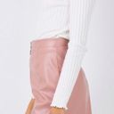 Princess Polly Pink Leather Mini Skirt Photo 0