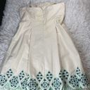 Tracy Reese ANTHROPOLOGIE Presanella Dress Strapless Ivory Cotton  size 4 NWT Photo 4