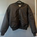 Good American NWT |  Satin Bomber Jacket Photo 3