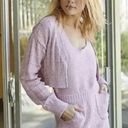 Free People NEW  100% cotton Declan Romper Sweater Set purple, size S Photo 1