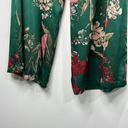 Lulus  Thriving Vibes Green Floral Print Satin Wide-Leg Pants size Medium Photo 5