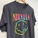 Nirvana  Tee Womens Size Extra Large Gray Crewneck Short Sleeve Photo 3