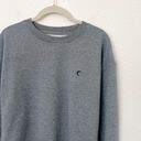 Zyia [ Active] Gray Energetic Zipper Crewneck Boyfriend Fit Sweatshirt Sz Large L Photo 6