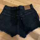 Levi’s Black Levi Denim Shorts Photo 1