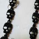 (FREE W ANY PURCHASE) NWT Black Bedazzled Skull Earrings Photo 1