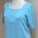 Dress Barn  Blue Short Sleeve Sweater Photo 3