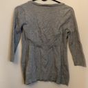 DKNY  Jeans Medium Petite Y2K Gray Sweater Cardigan Photo 3