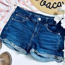 American Eagle  Super Stretch Dark Wash Shortie Denim Shorts Photo 0