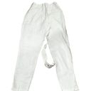 Lulus  Women's High-Rise Straight Leg White Jeans XS Belt Included Photo 3