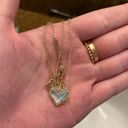 Kendra Scott  ari heart gold pendant necklace in dichroic glass Photo 2