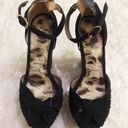 Sam Edelman Black Suede  Platform Wedges Photo 2