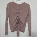 Lululemon  Merino Wool Pink Barbie Tied To You Long Sleeve Knit Sweater women’s 6 Photo 0