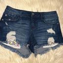 Harper  embroidery pocket distressed denim shorts sz 27 Photo 0