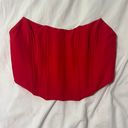 White Fox Boutique White Fox Red Corset Top Photo 1