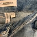 Good American  Good Legs Crop Distressed Jeans in Light Blue  Size 2 / 26 NWT Photo 4