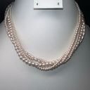 Twisted Vintage Faux Pearl  Multi Strand Necklace Photo 2