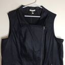 Eileen Fisher  ladies organic cotton dark denim blend zip up vest size 1X Photo 2