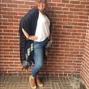 Torrid  Navy & White Tassel Boho Vibe Kimono Photo 5