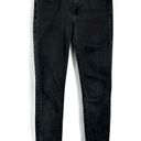 Frame Le Skinny De Jeanne Washed Black Tulip Mid-Rise Cut Hem Skinny Jeans 24 Photo 0