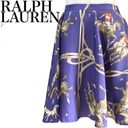 Ralph Lauren  blue label mulberry silk equestrian horse purple skirt size 4 M 104 Photo 1