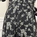 Krass&co  black floral puff sleeves maxi gown size small Photo 8