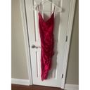 Cinq à Sept Cinq a Sept Emila Ruched Crystal Silk Satin Hi/Low Mid Dress Rhinestone Trim A16 Photo 12